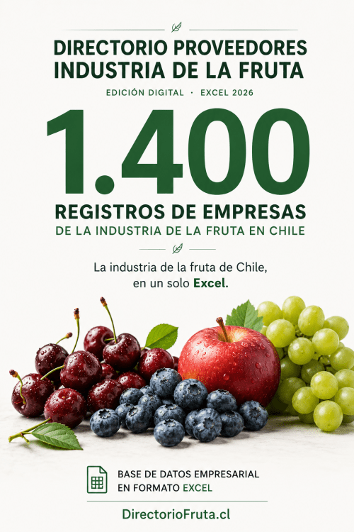 Directorio Proveedores Industria de la Fruta – Edición Excel